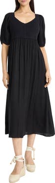 The Good Journey Mixed Media Midi Dress