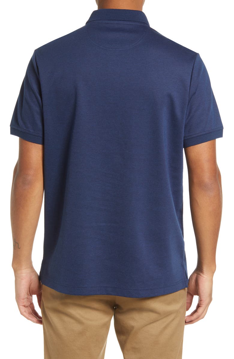 Nordstrom Tech Smart Piqué Polo, Alternate, color, Navy Blazer