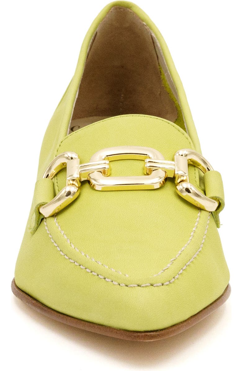 Amalfi by Rangoni Amarone Pointed Toe Bit Loafer Pump, Alternate, color, Lime Vapor