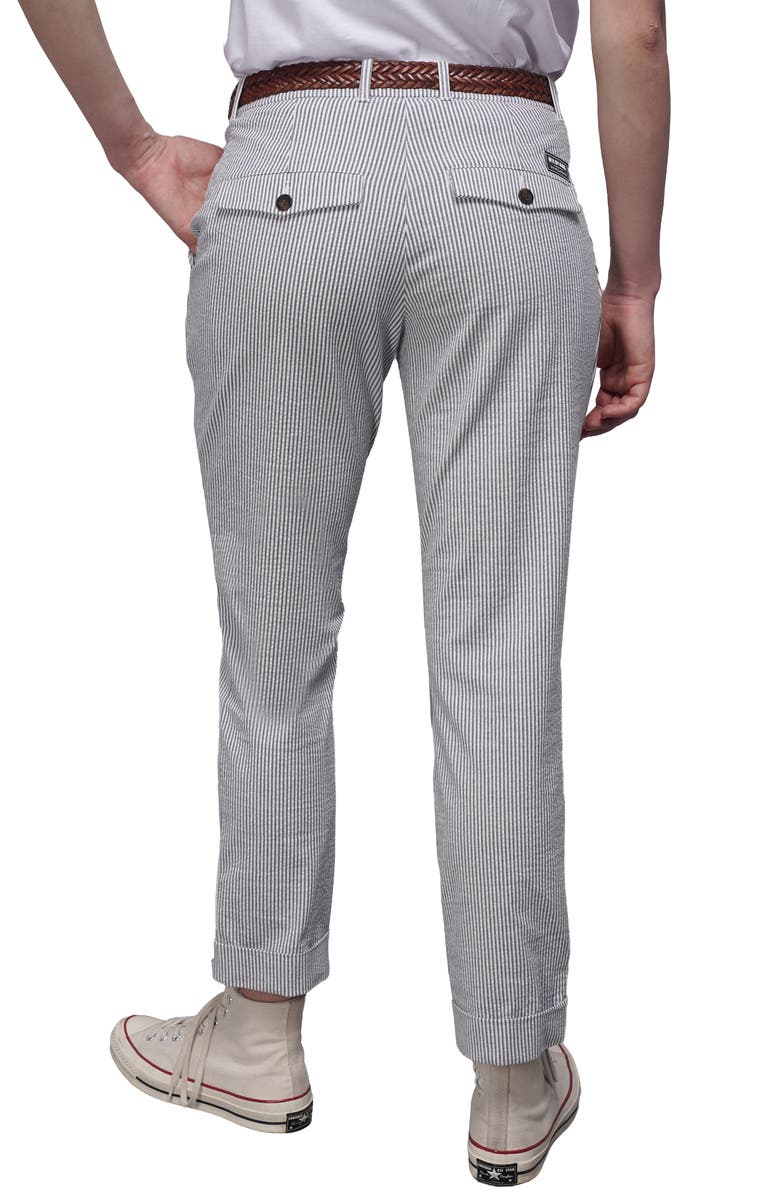 WILDFANG The Empower Seersucker Trouser, Alternate, color, Navy/White