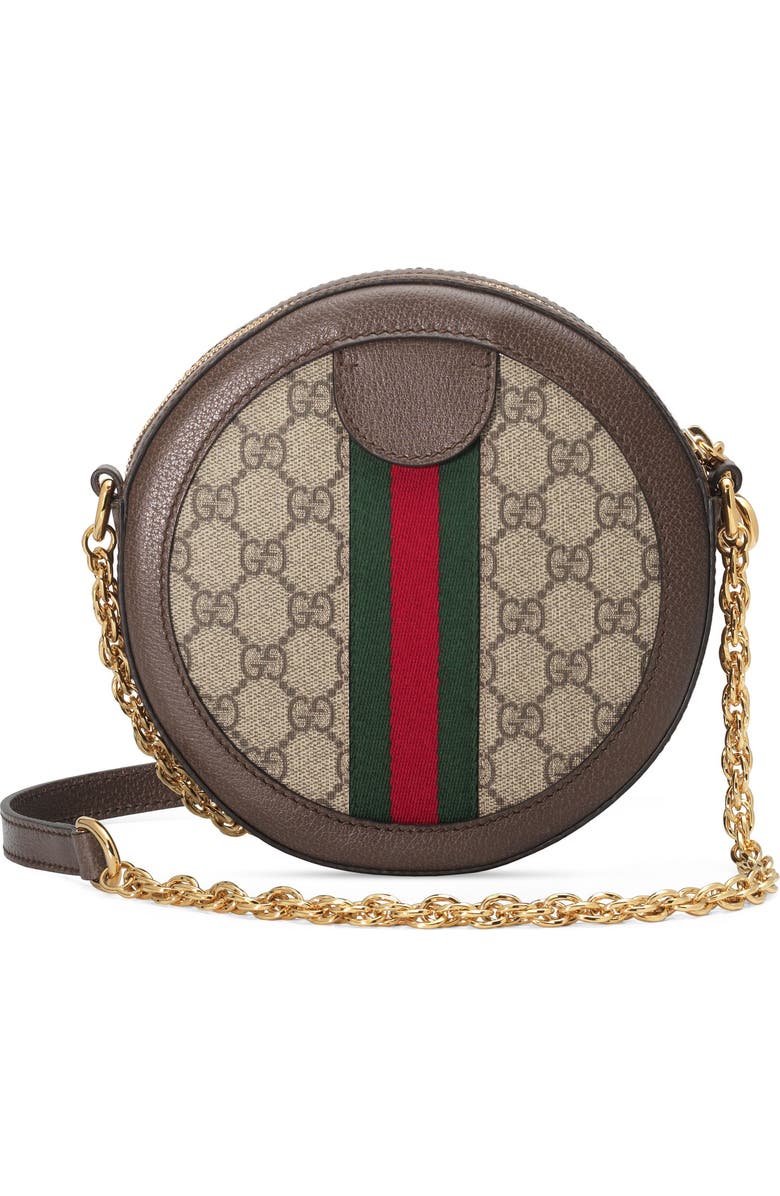 Gucci GG Supreme Canvas Circle Crossbody Bag, Alternate, color,