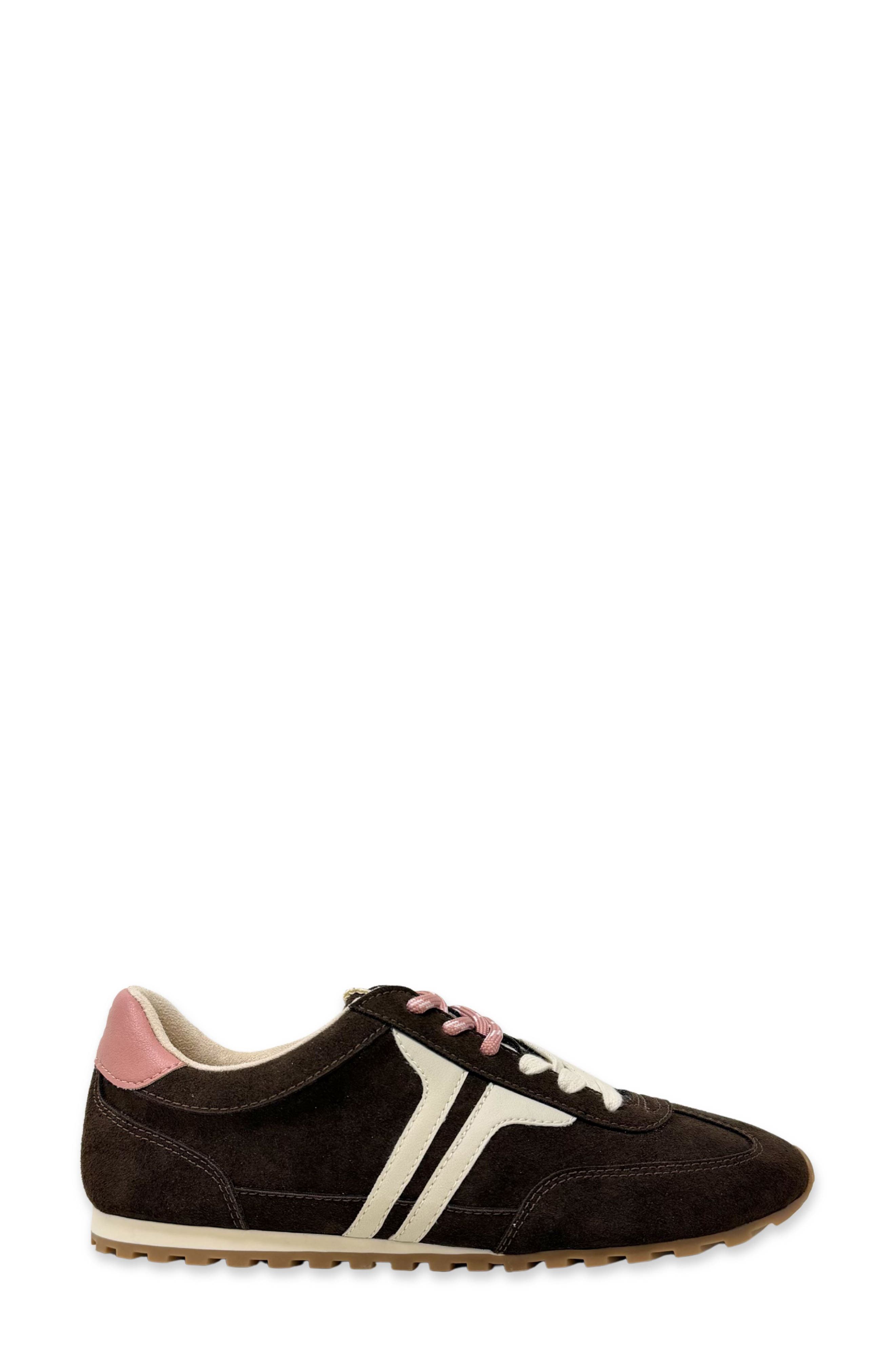 Sarah Sneaker, Alternate, color, BROWN SUEDE