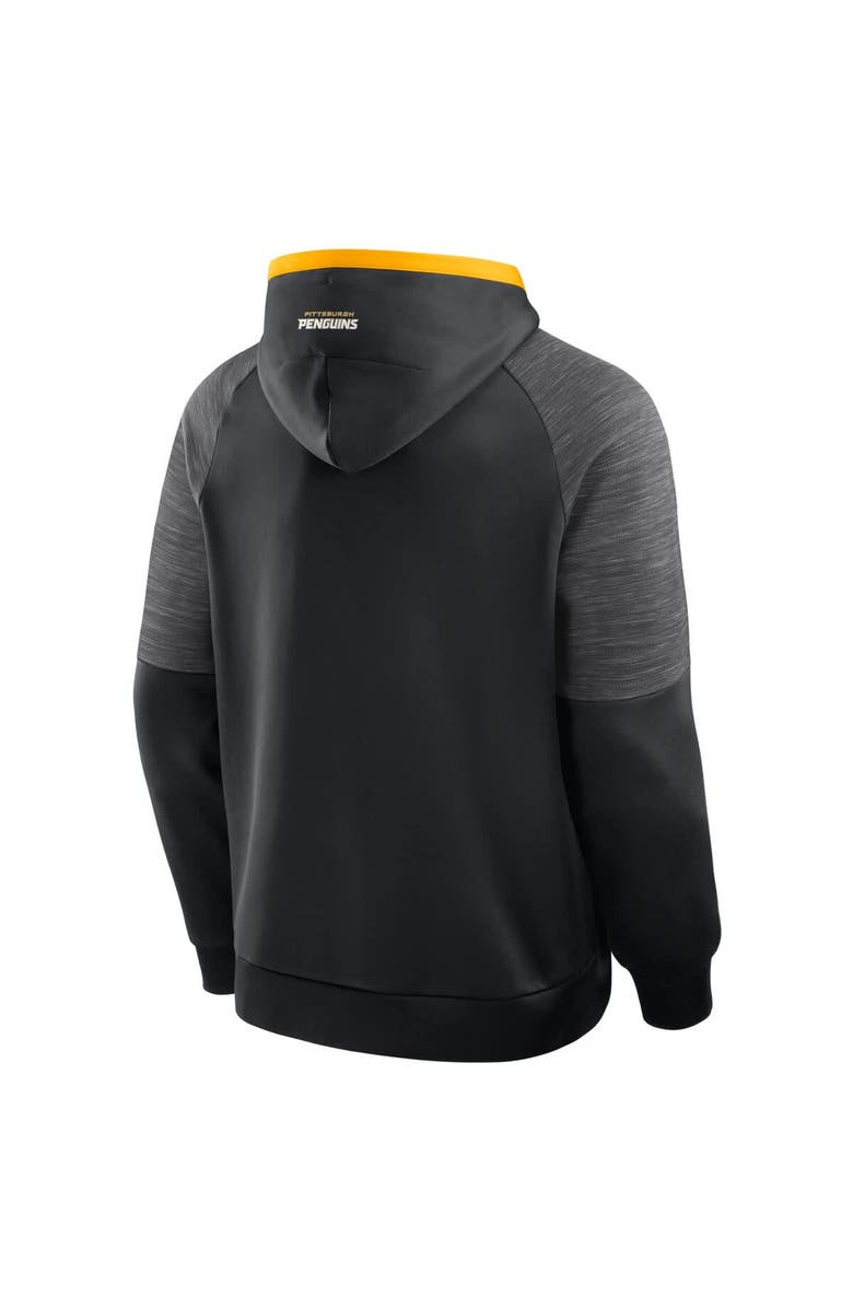 FANATICS Men's Fanatics Black Pittsburgh Penguins Goaltender Defender Pullover Hoodie, Alternate, color, Black