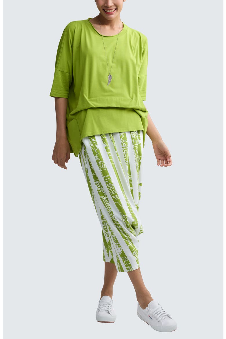 Solene Layered Jersey Tunic, Alternate, color, Lime