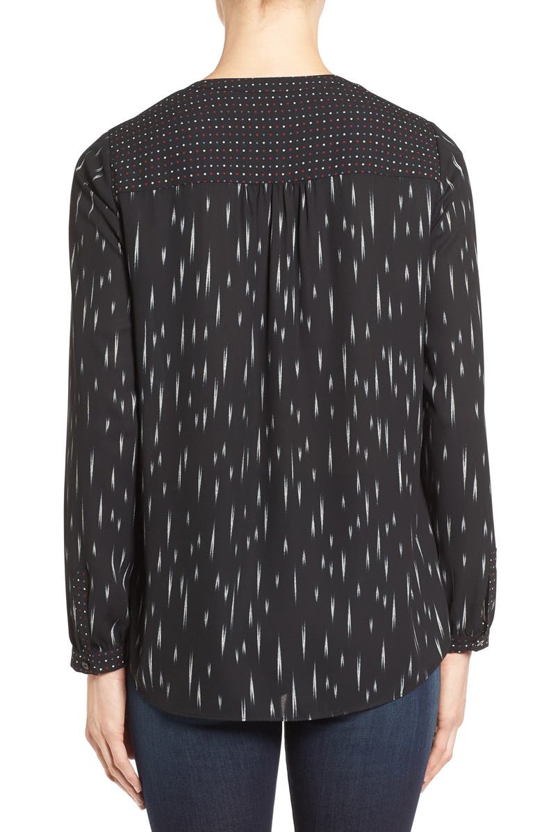 NYDJ Long Sleeve Mix Print Blouse, Alternate, color, 