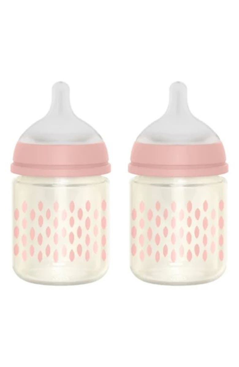Suavinex Bonhomia SX PRO Set of 2 Glass Bottles, Main, color, Pink
