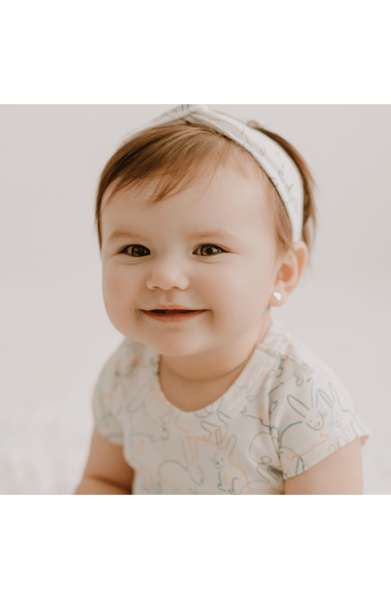 Finn + Emma Organic Twirl Dress I Bunnies for Baby or Toddler, Alternate, color, Off White