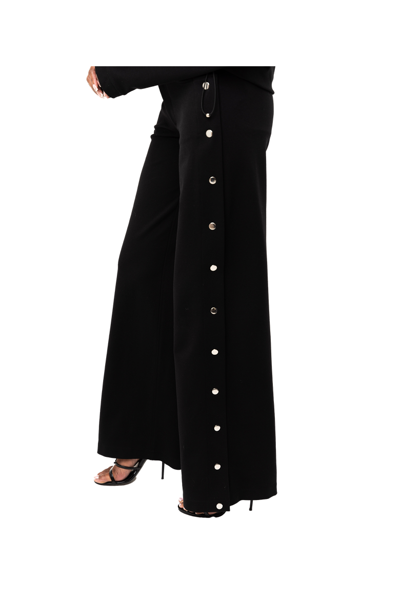 IZAYLA Sovana High Rise Snap Tear Away Pants, Main, color, Black