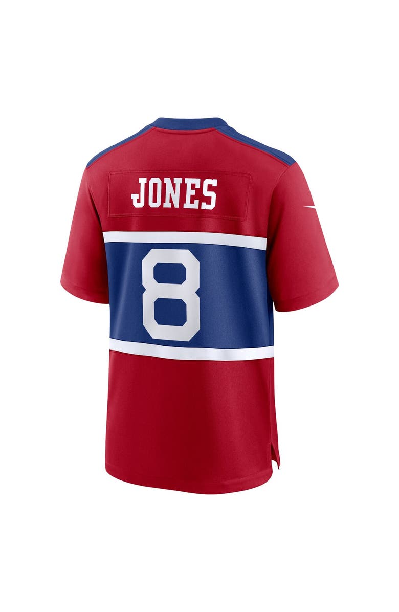 Nike Men's Nike Daniel Jones Century Red New York Giants Alternate Player Game Jersey, Alternate, color, 