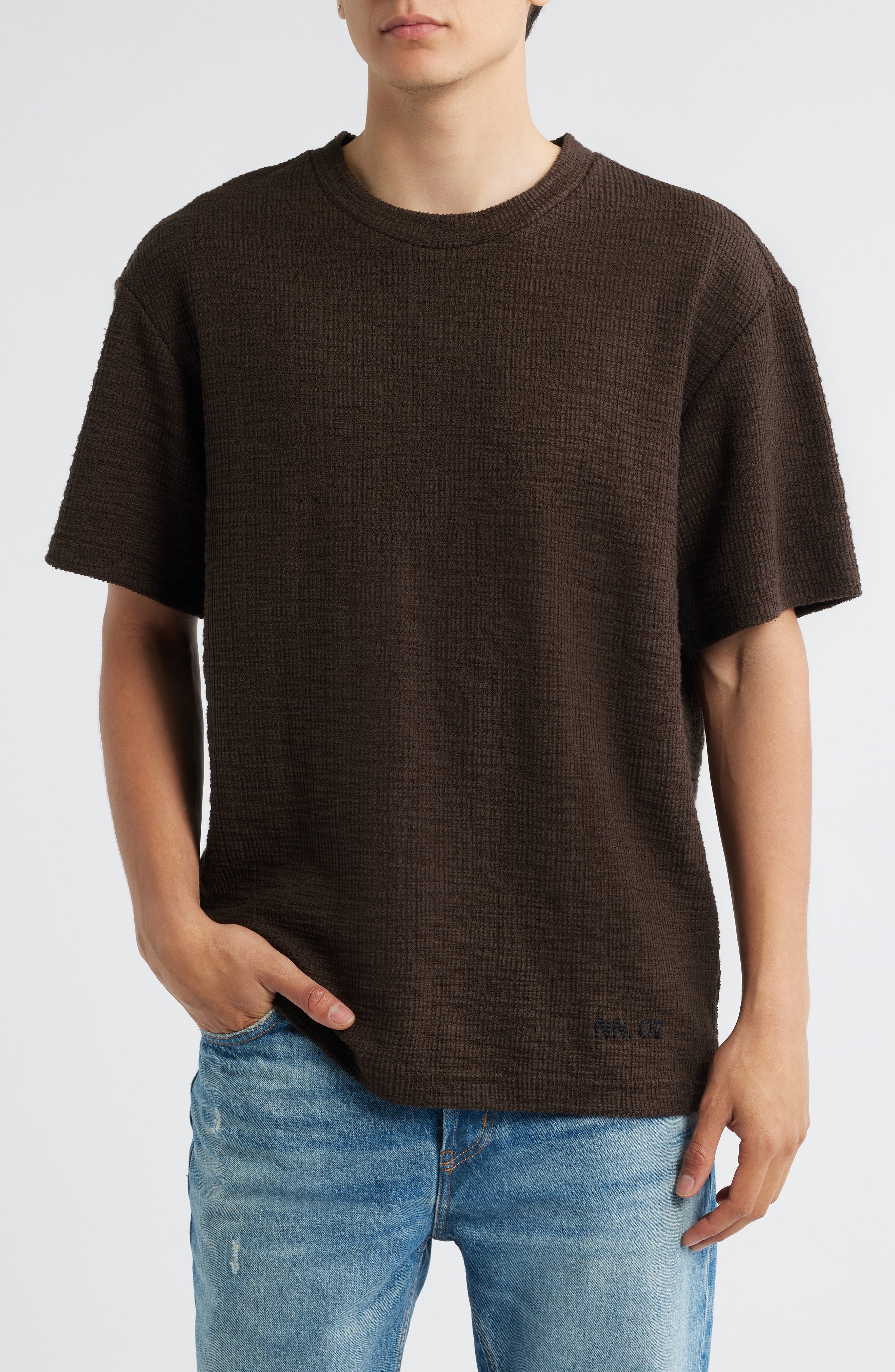 NN07 Nat 3520 Organic Cotton Blend Bouclé T-Shirt