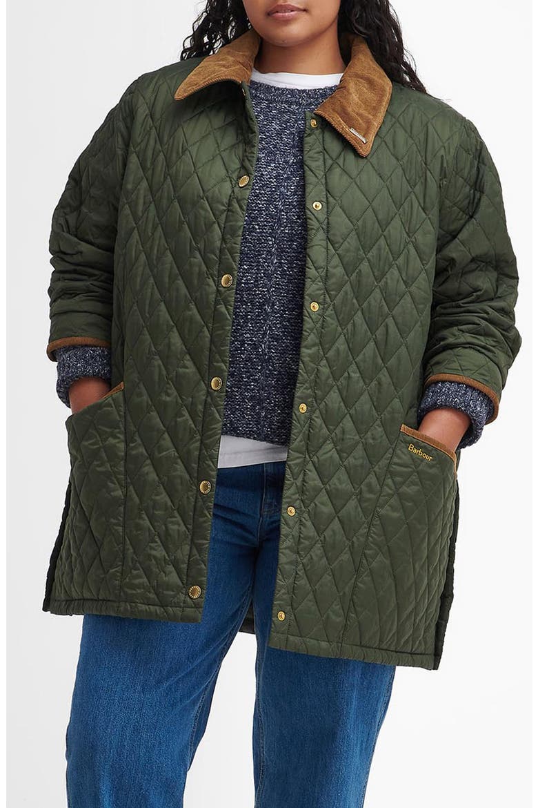 Liddesdale Quilted Jacket, Main, color, OLIVE GREEN/ CLASSIC