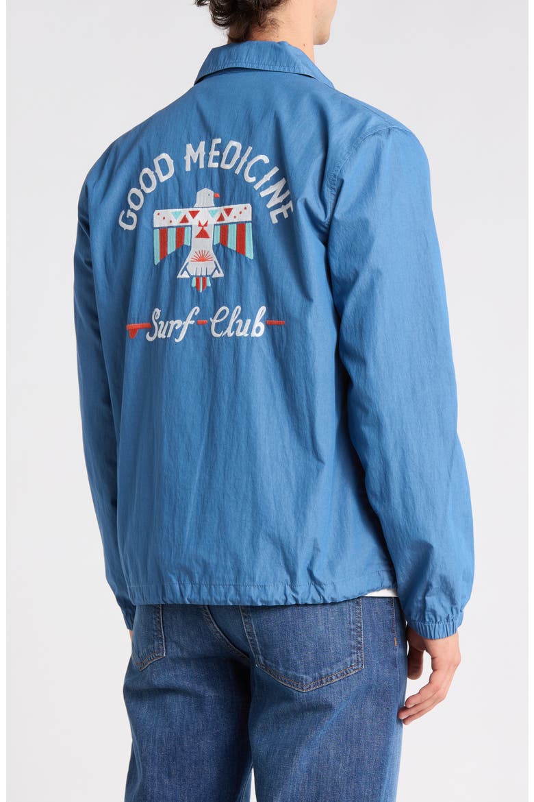 Sunwashed Coach Jacket, Alternate, color, MARINE BLUE
