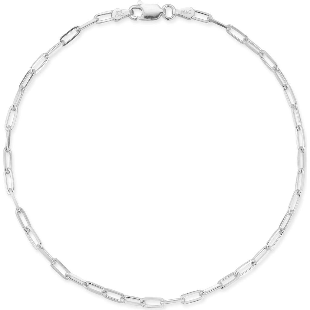 GLAZE JEWELRY Paper Clip Chain Bracelet in Silver at Nordstrom Rack, Size 7"