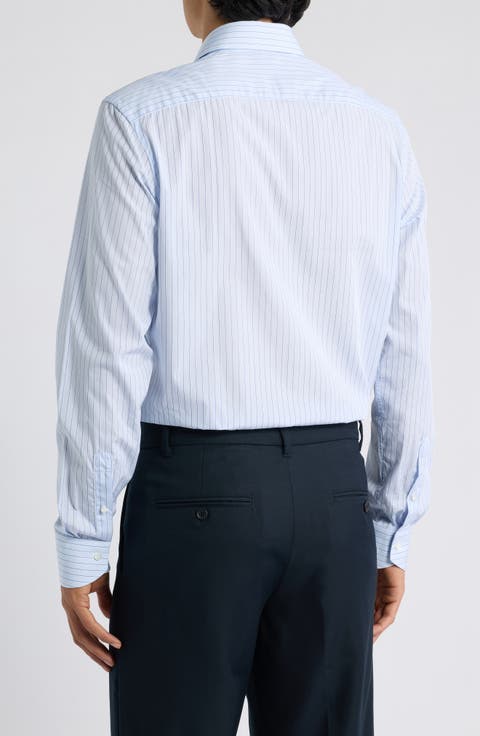 Regular Fit Striped Dress Shirt