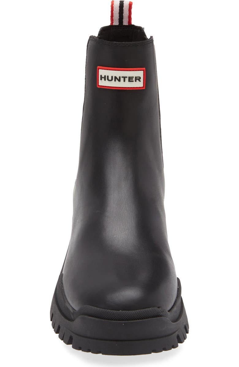 Hunter Winica Waterproof Leather Chelsea Boot, Alternate, color,