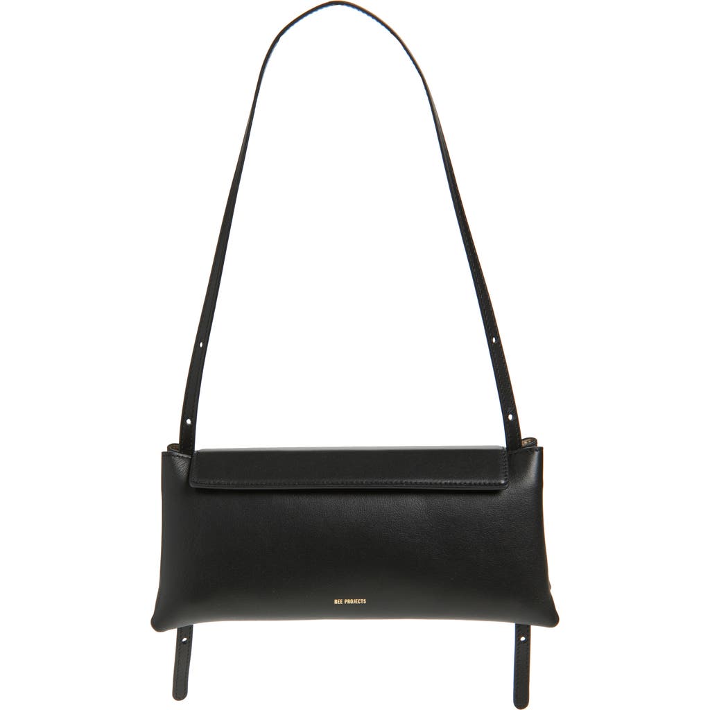 Ree Projects Elieze Leather Clutch In Black