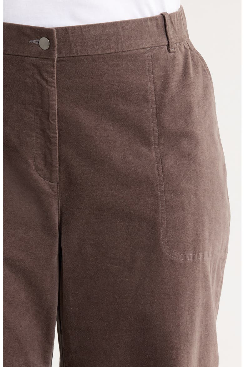 Stretch Organic Cotton Ankle Barrel Leg Pants, Alternate, color, RYE