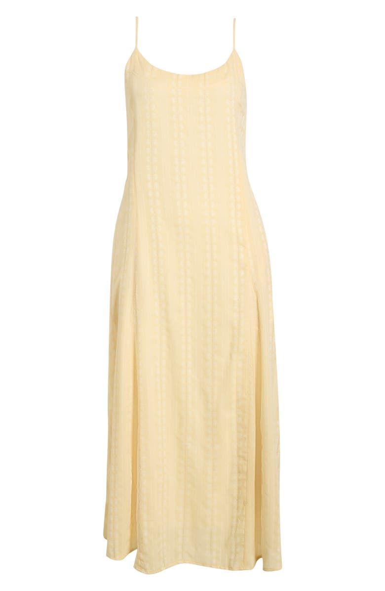 Splendid Meadow Embroidered Cotton Midi Sundress, Main, color, Honeysuckle Beige