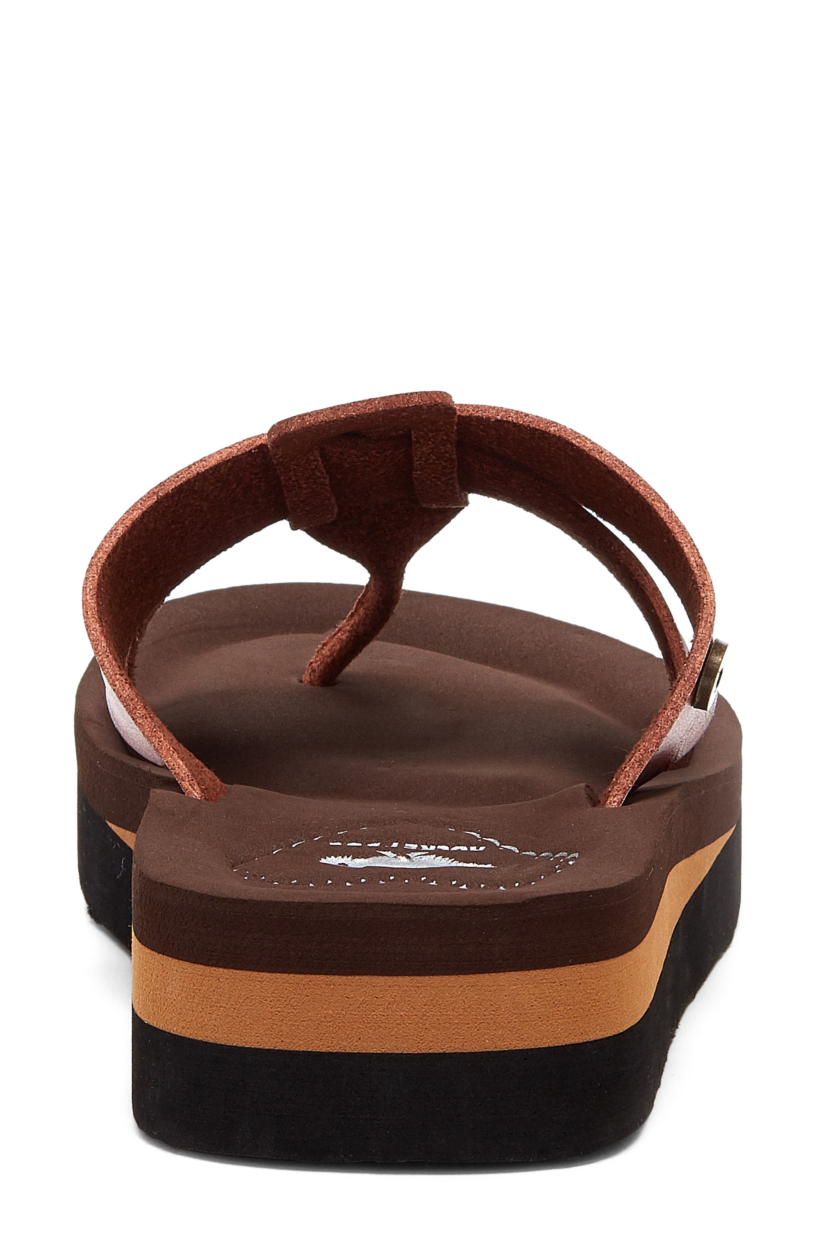 Wilmer Faux Leather Sandal, Alternate, color, BROWN