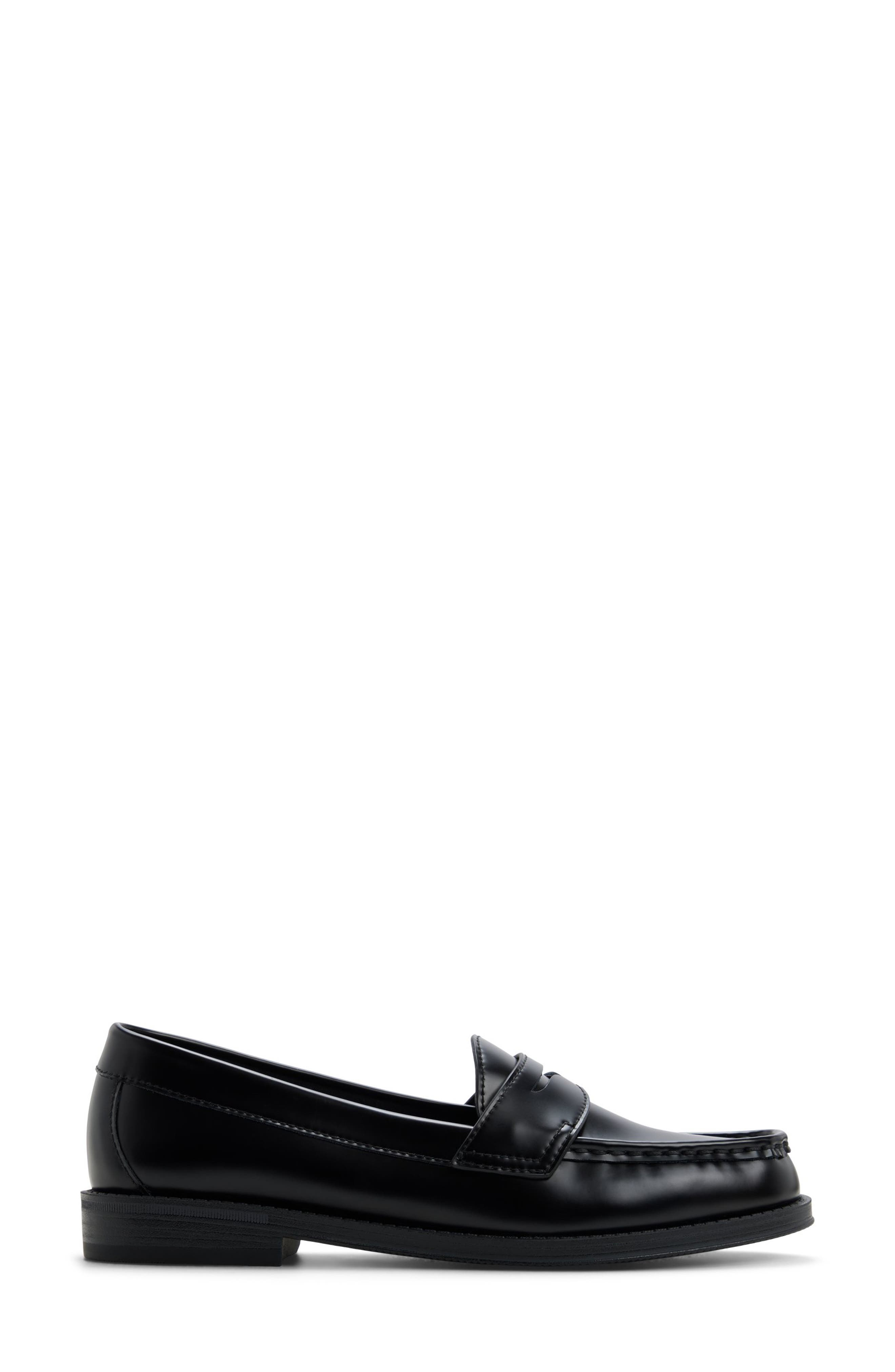 Mabel Penny Loafer, Alternate, color, BLACK