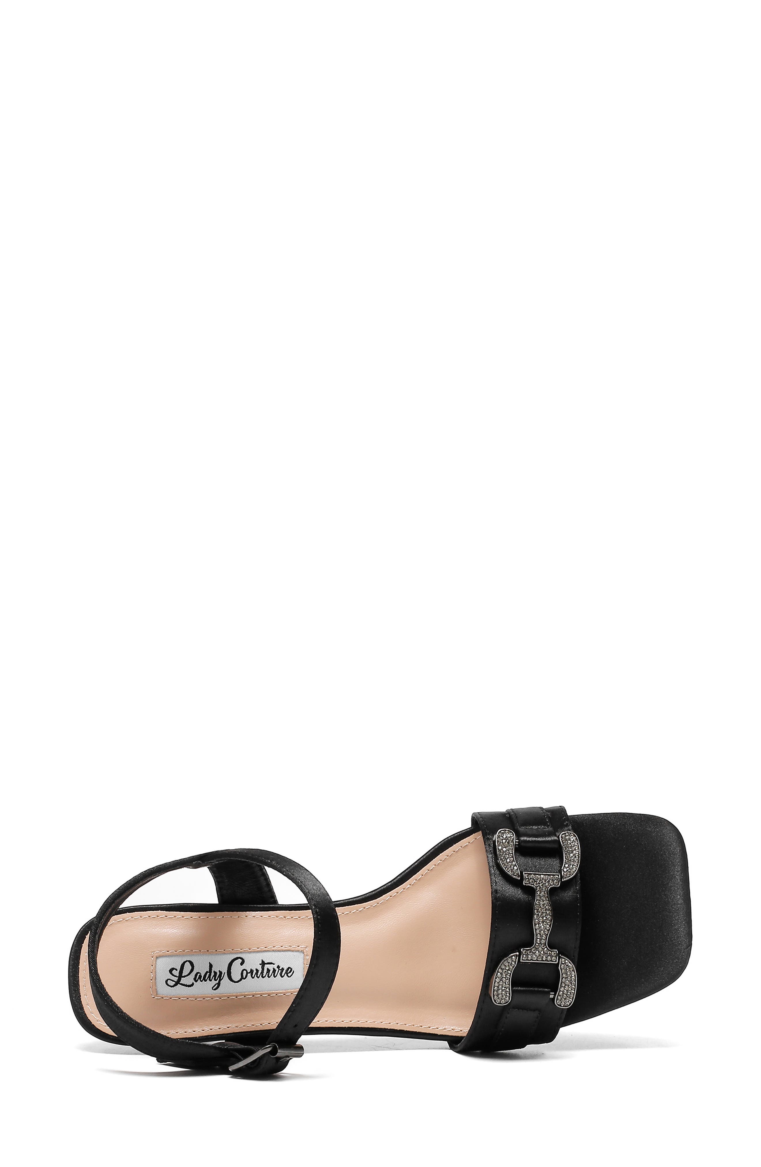 LADY COUTURE Sandra Sandal, Alternate, color, Black