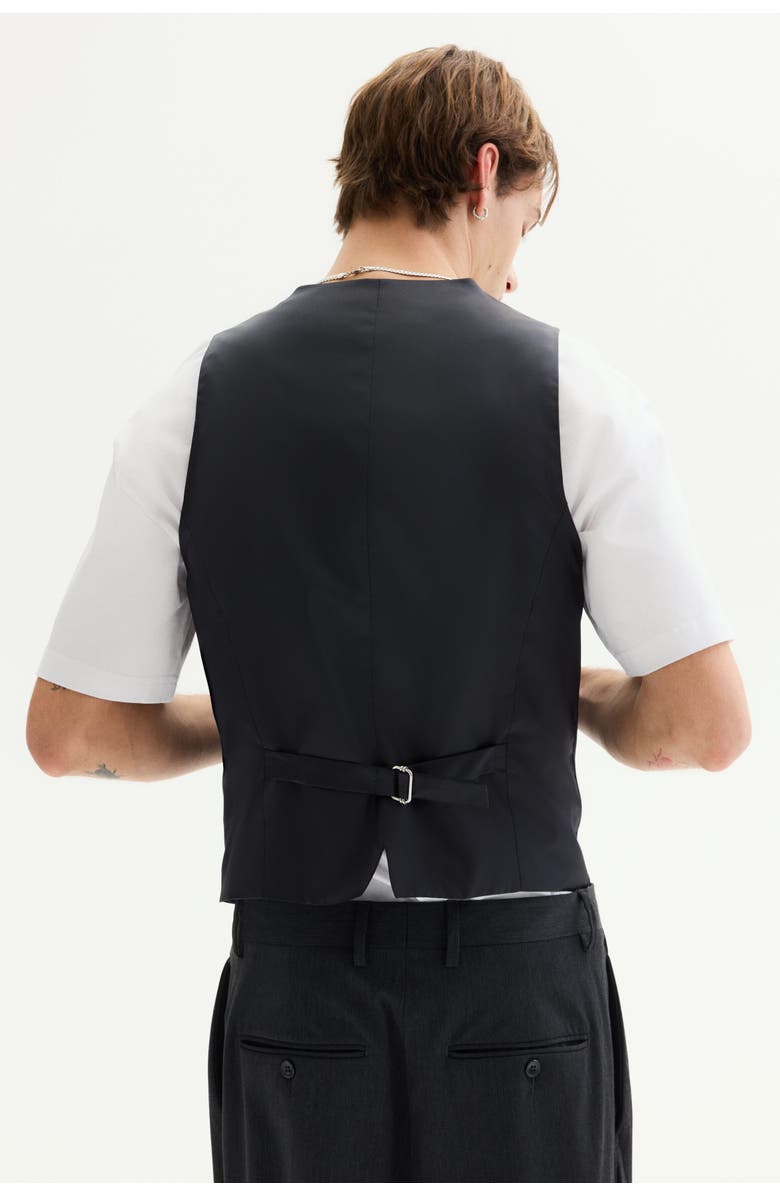 H&M Slim Fit Suit Waistcoat, Alternate, color, Navy Blue