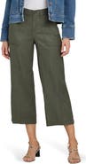 NYDJ Linen Blend Crop Wide Leg Pants