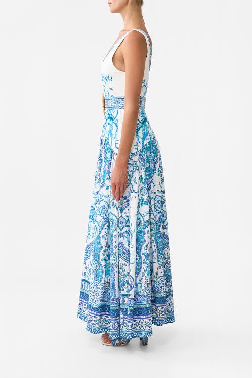 Camilla Jersey Tank Dress With Contrast Skirt Isnik Lullaby In Multi