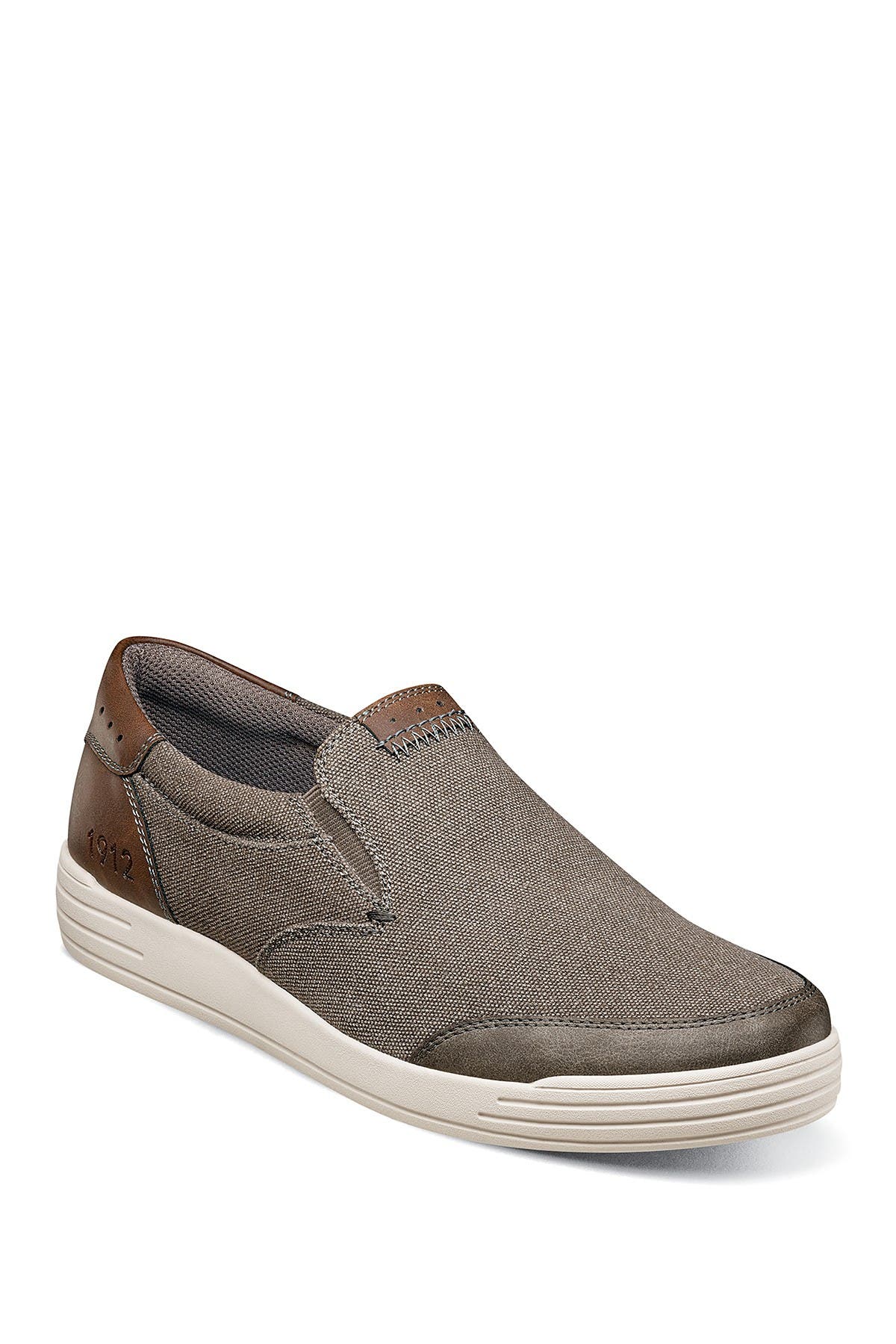 NUNN BUSH Kore City Walk Canvas Moc Toe Slip-On Sneaker - Wide Width Available