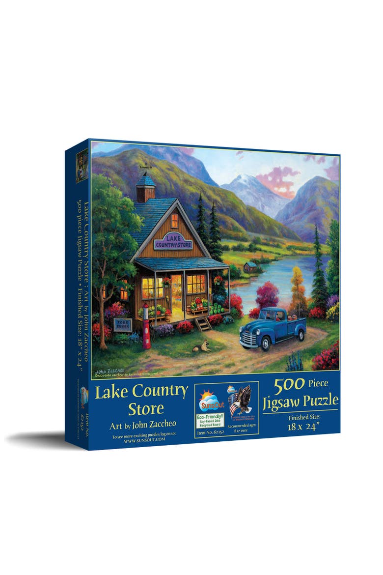 Lake Country Store 500 piece Jigsaw Puzzle for Adults, Main, color, Multicolor