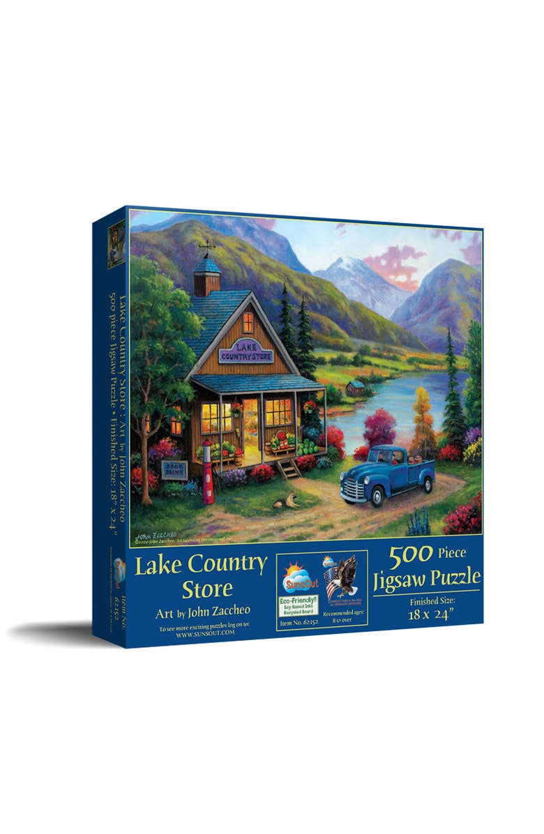 Sunsout Lake Country Store 500 piece Jigsaw Puzzle for Adults, Main, color, Multicolor