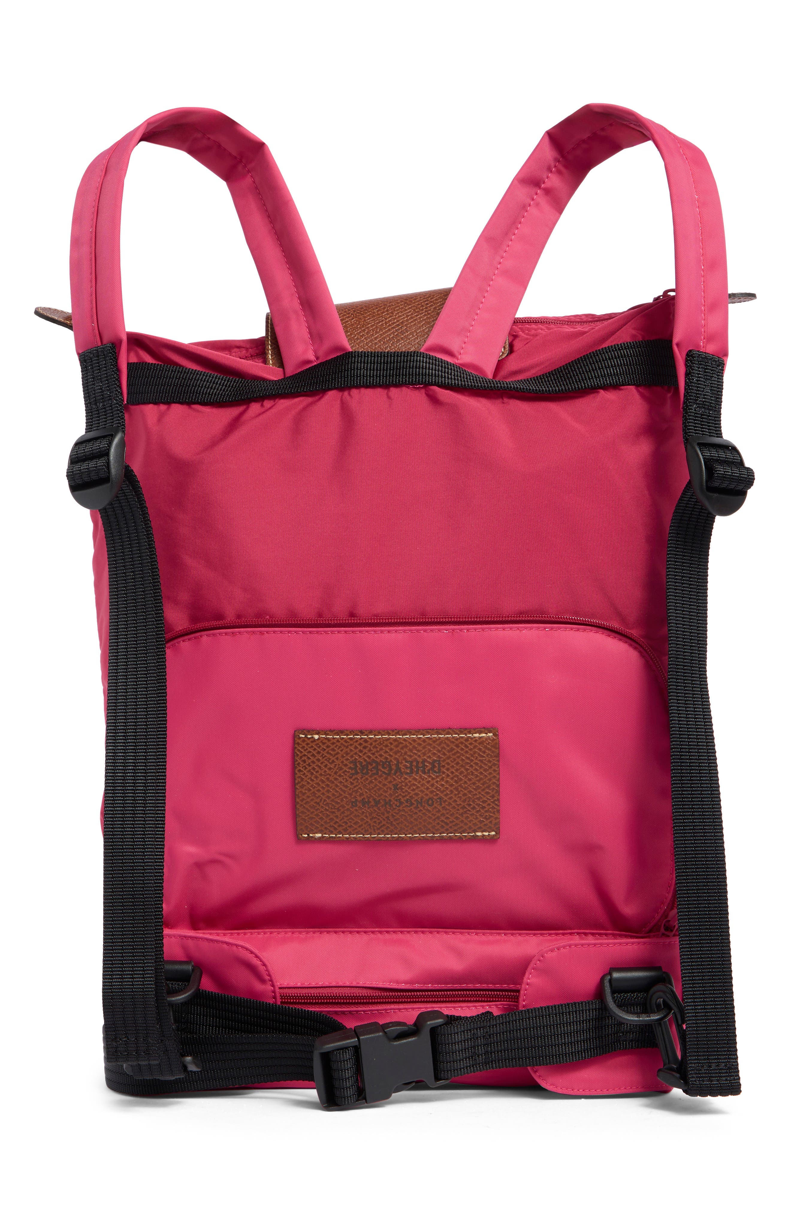 Longchamp x D'heygere Convertible Backpack, Alternate, color, Pink