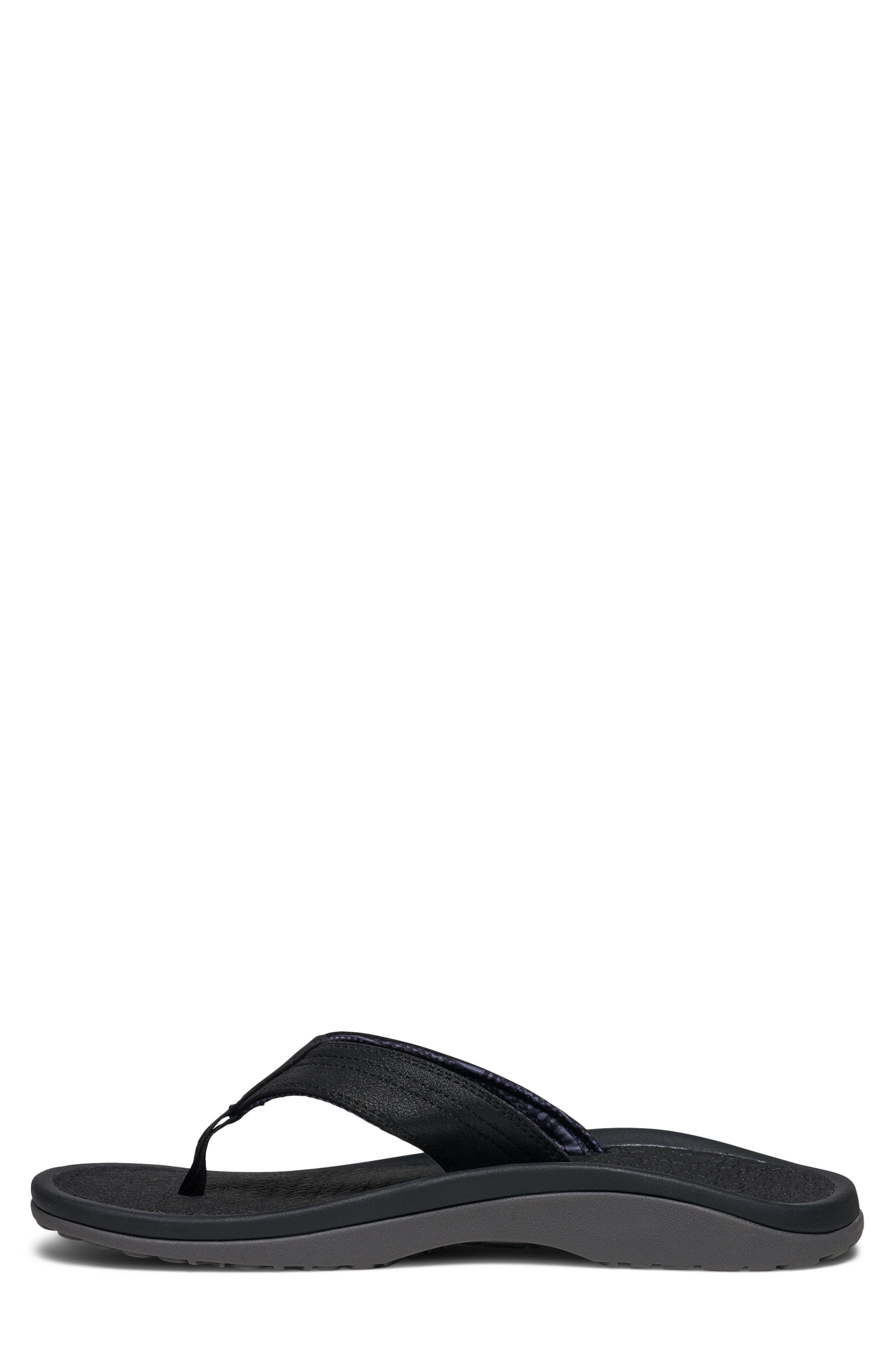 On the Rocks Flip Flop, Alternate, color, BLACK