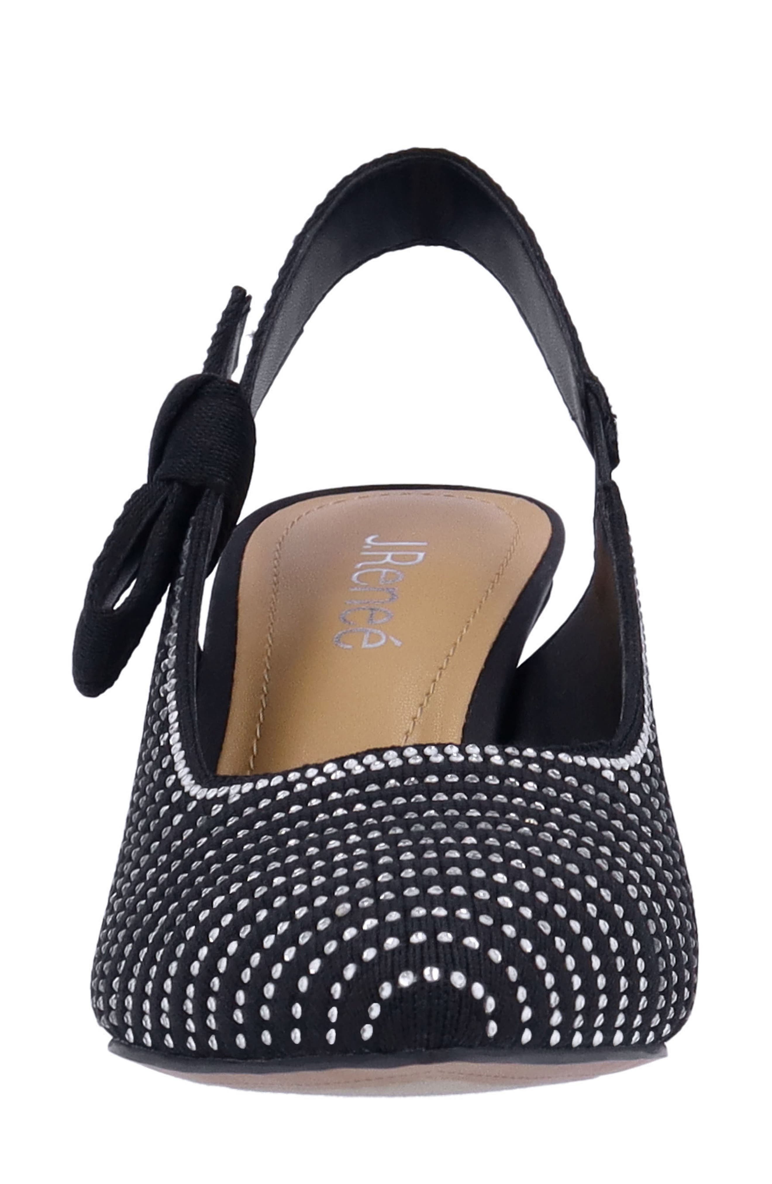 J. Reneé Adilene Slingback Pointed Toe Pump, Alternate, color, Black