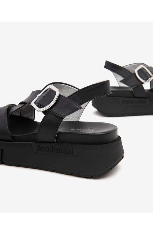 Nerogiardini Slingback Platform Sandal In Black