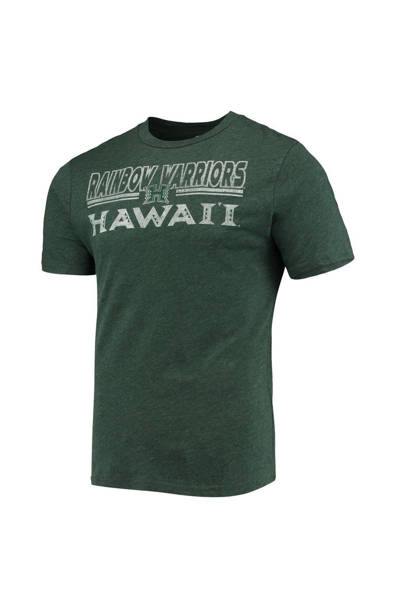 CONCEPTS SPORT Men's Concepts Sport Heathered Charcoal/Green Hawaii Warriors Meter T-Shirt & Pants Sleep Set, Alternate, color, 