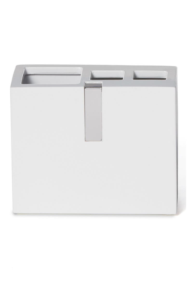Houston Street Toothbrush Holder, Main, color, WHITE