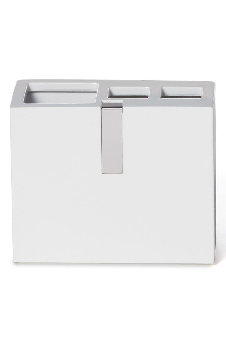 ROSELLI TRADING COMPANY Houston Street Toothbrush Holder, Main, color, White