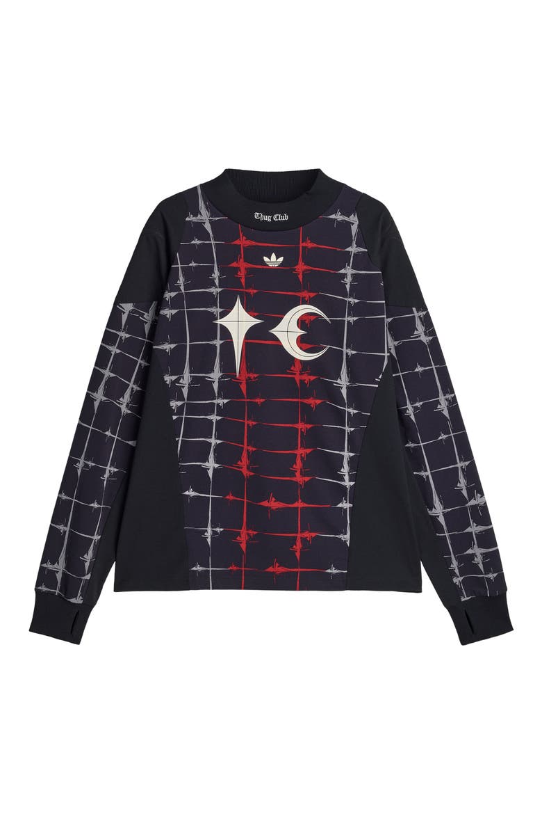 x Thug Club Gender Inclusive Goalie Long Sleeve T-Shirt, Alternate, color, BLACK