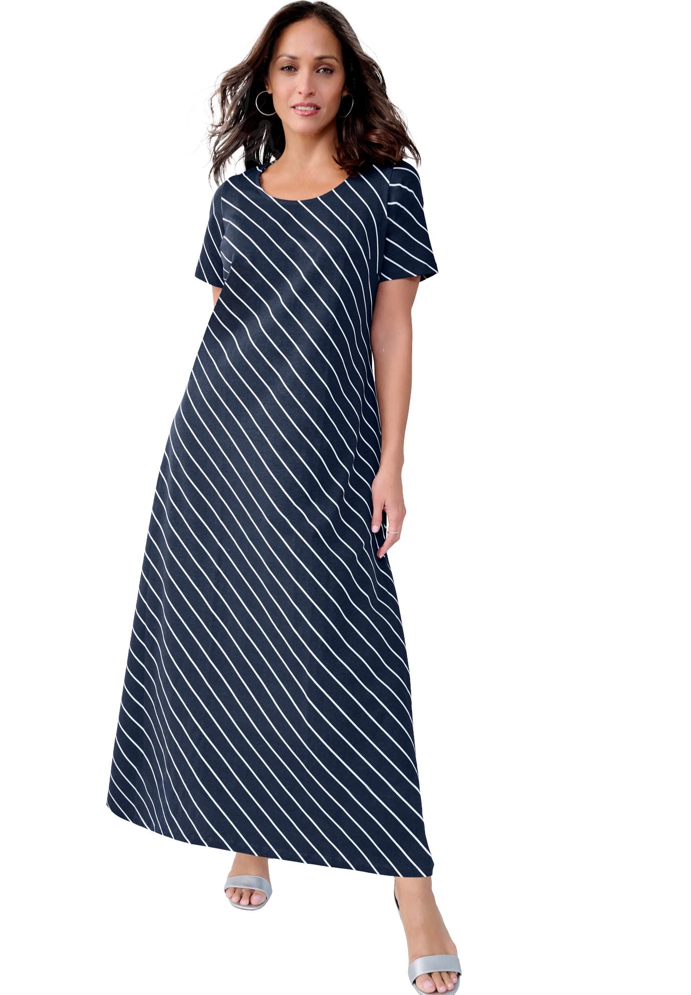 NAVY BIAS STRIPE