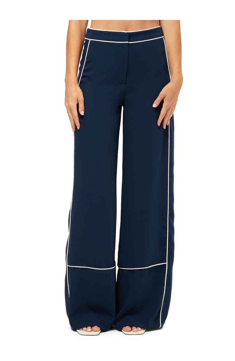 Trina Turk Rivals Wide Leg Drapey Pant, Main, color,