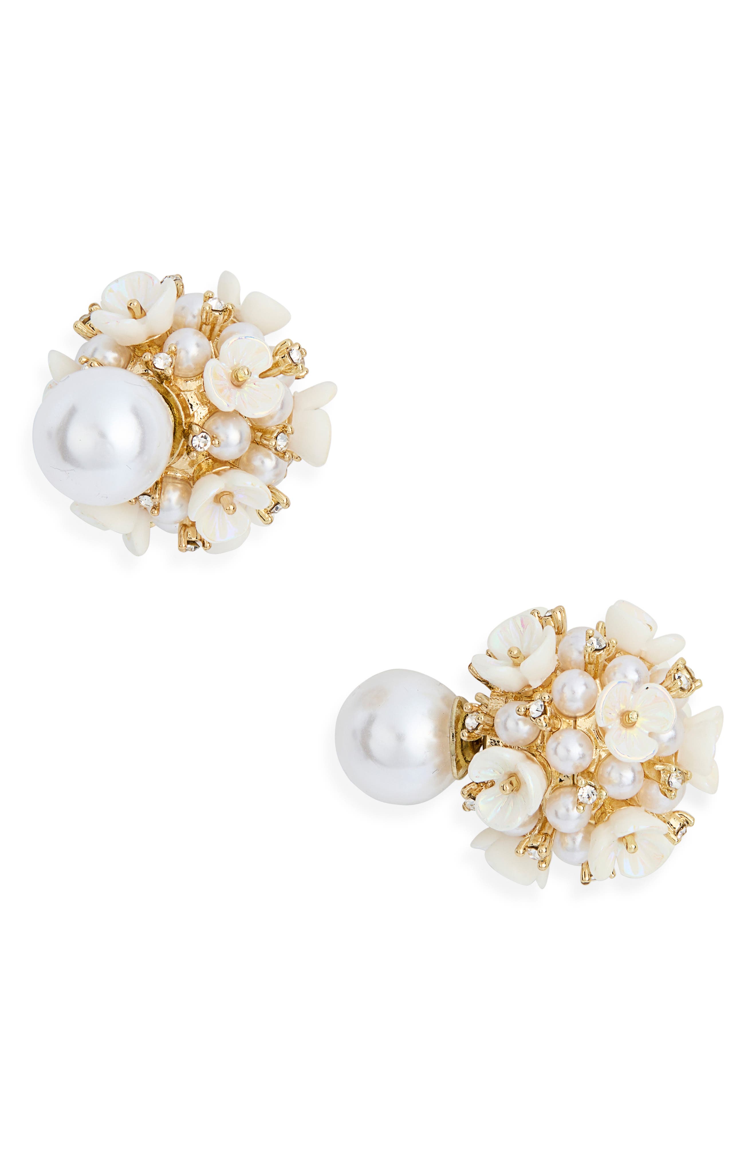 EYE CANDY LOS ANGELES Agnes Faux Pearl Stud Earrlings