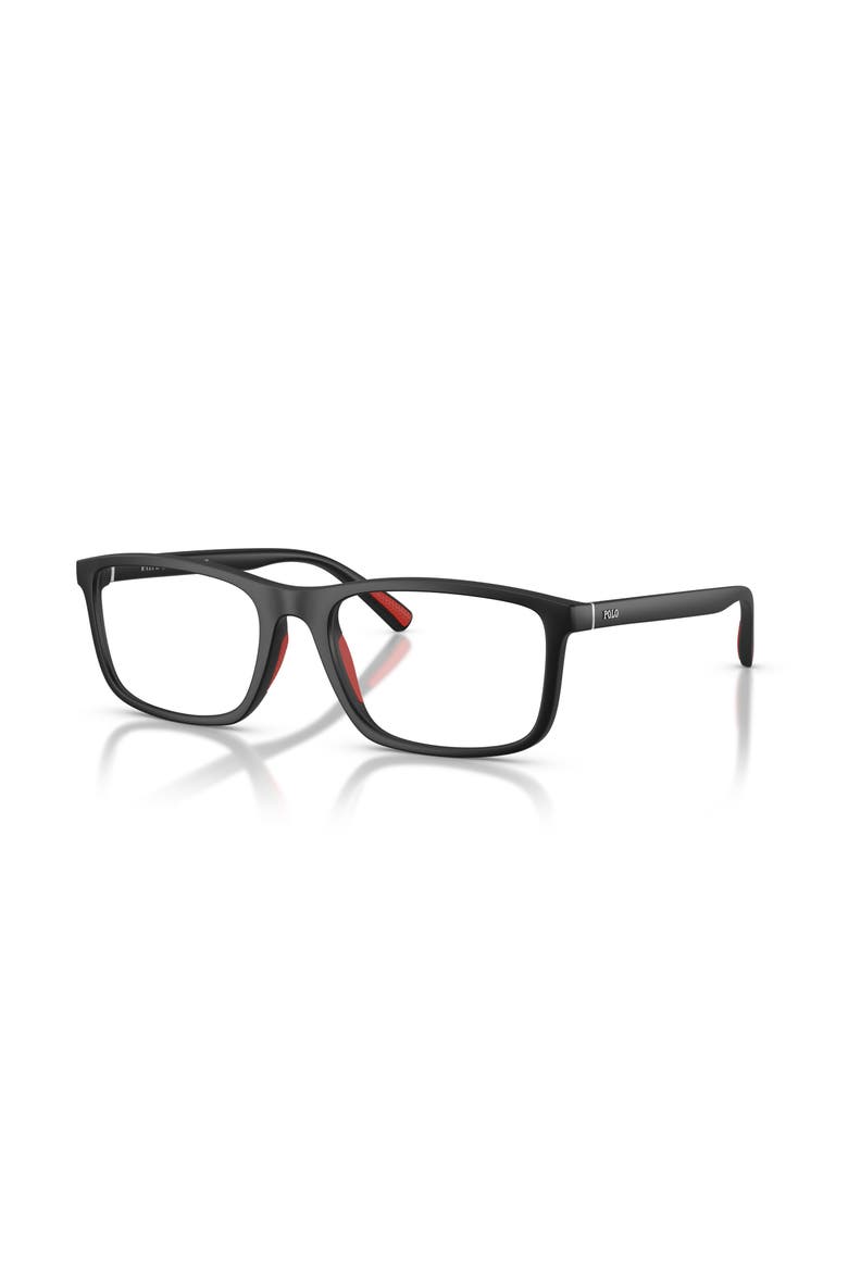 55mm Rectangle optical glasses, Main, color, Black