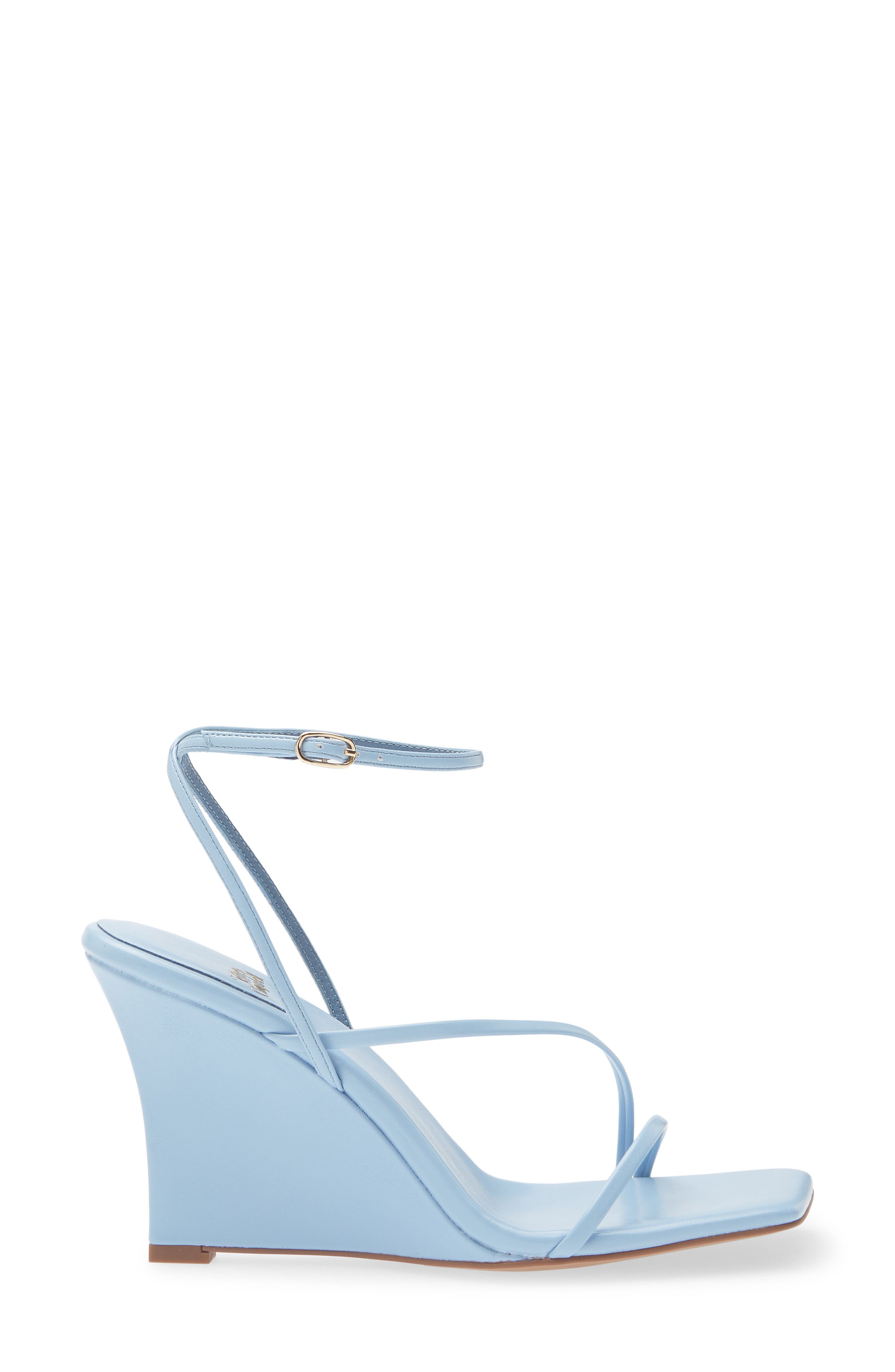 Highlight Ankle Strap Wedge Sandal, Alternate, color, BABY BLUE