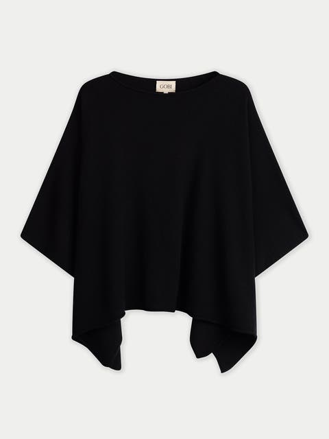 Timeless Boat Neck Cashmere Poncho