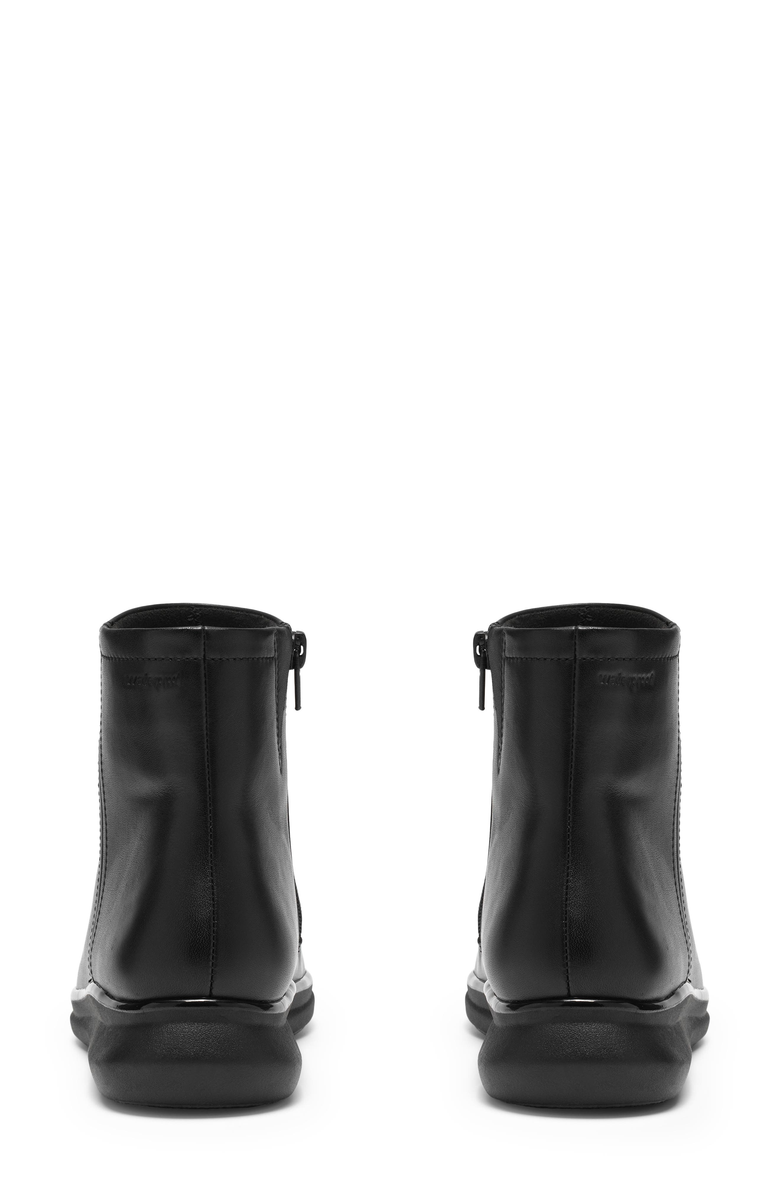 Lynell Park Waterproof Leather Bootie, Alternate, color, BLACK WATERPROOF