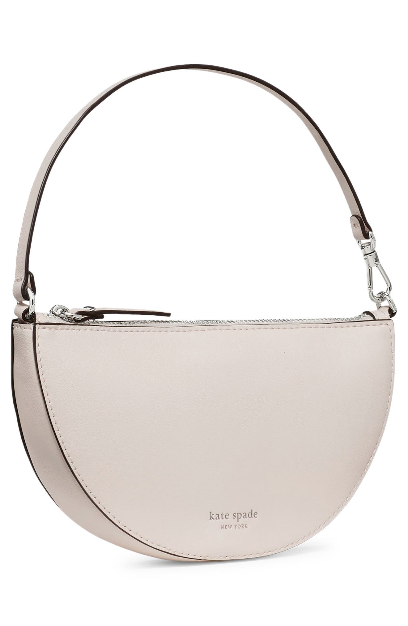 wink leather wristlet, Alternate, color, CASHEW MILK