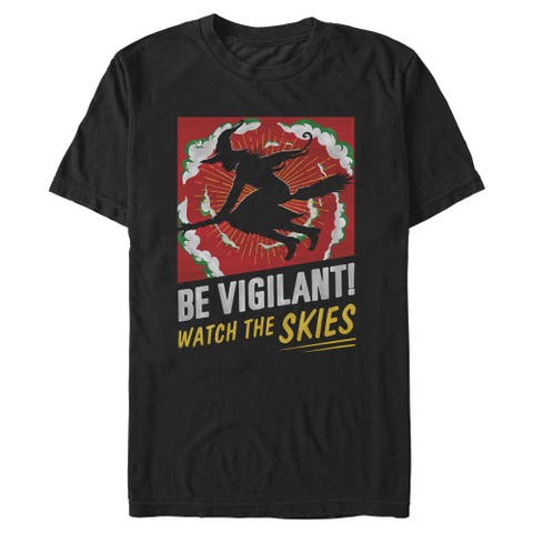 Men's Wicked For Good Elphaba Watch the Skies  Graphic T-Shirt