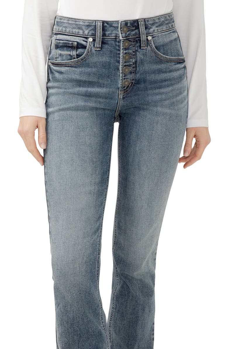 Silver Jeans Co. Avery Slim Bootcut Jeans, Alternate, color, Kirby