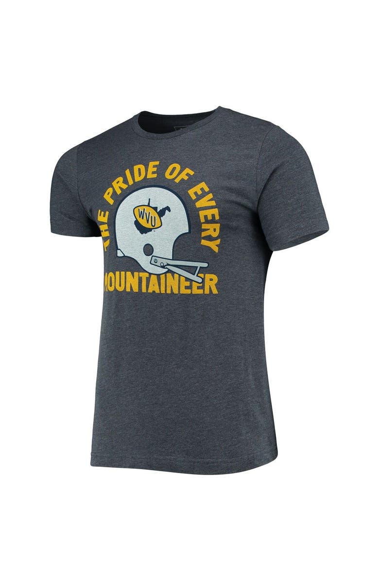 HOMEFIELD Men's Homefield Heathered Navy West Virginia Mountaineers Pride of Every Mountaineer Vintage T-Shirt, Alternate, color, 